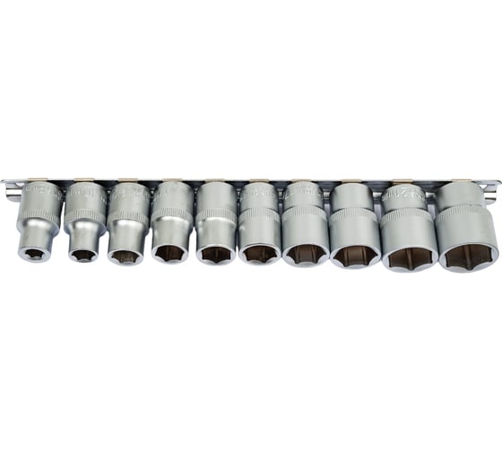 Набор головок 6-гранных (10 пр; 1/2"; 8-22 мм) СЕРВИС КЛЮЧ 77550 1