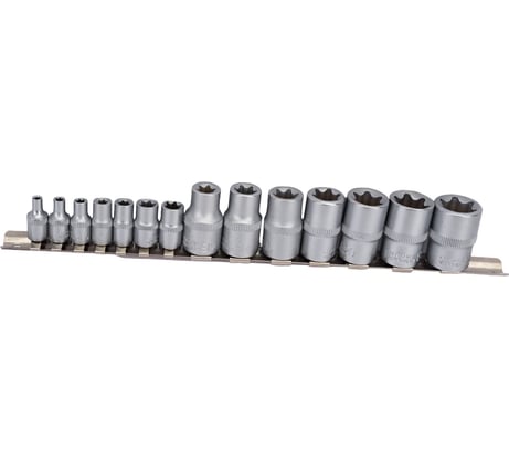 Набор головок внутренний TORX (14 пр; Е4-Е24; 1/2", 1/4") СЕРВИС КЛЮЧ 76605