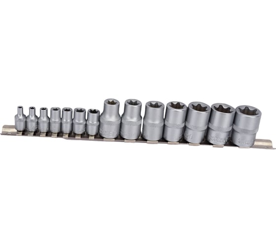 Набор головок внутренний TORX (14 пр; Е4-Е24; 1/2", 1/4") СЕРВИС КЛЮЧ 76605