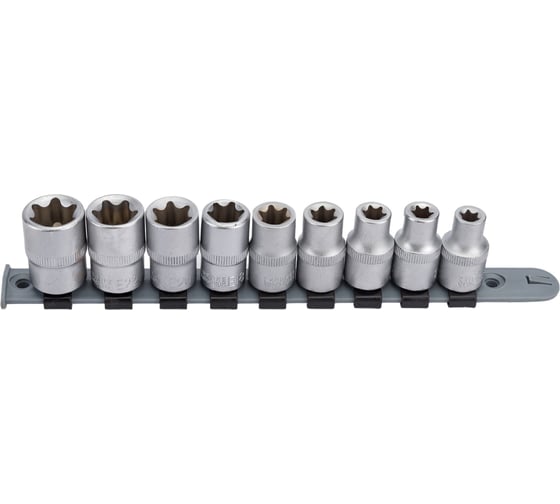 Набор головок внутренний TORX (9 пр; Е10-24; 1/2") СЕРВИС КЛЮЧ 76600