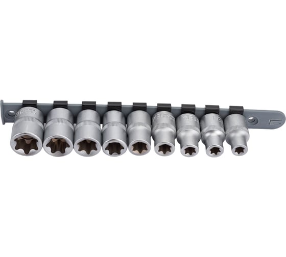 Набор головок внутренний TORX (9 пр; Е10-24; 1/2") СЕРВИС КЛЮЧ 76600