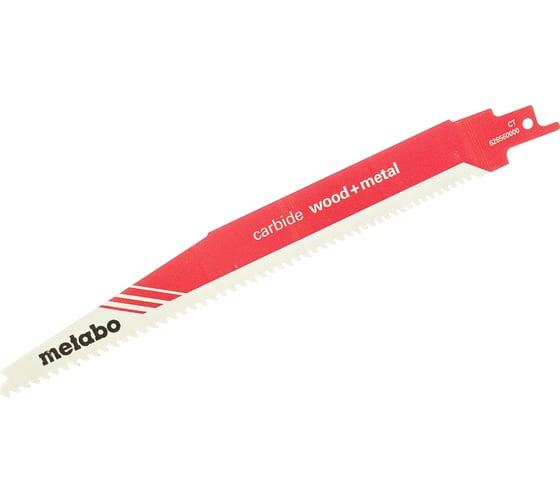 Пилка S1156XHM CARBIDE (1 шт; 225 мм; 6-8 TPI) для сабельных пил Metabo 626560000 1