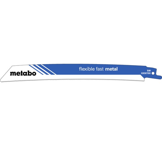 Пилки «FLEXIBLE FAST METAL» (5 шт; 225/1.4 мм; BiM) для сабельных пил Metabo 626567000