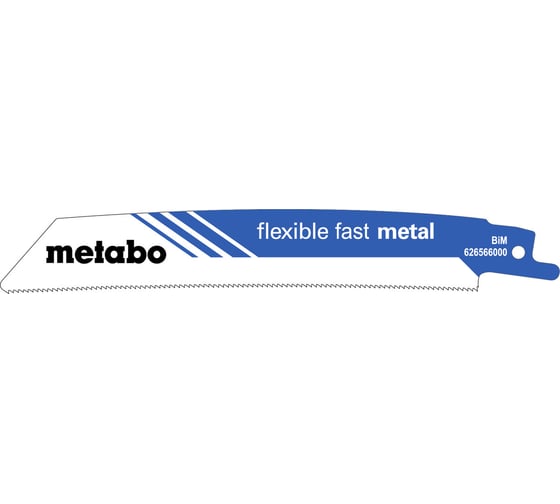 Пилки «FLEXIBLE FAST METAL» (5 шт; 150/1.4 мм; BiM) для сабельных пил Metabo 626566000