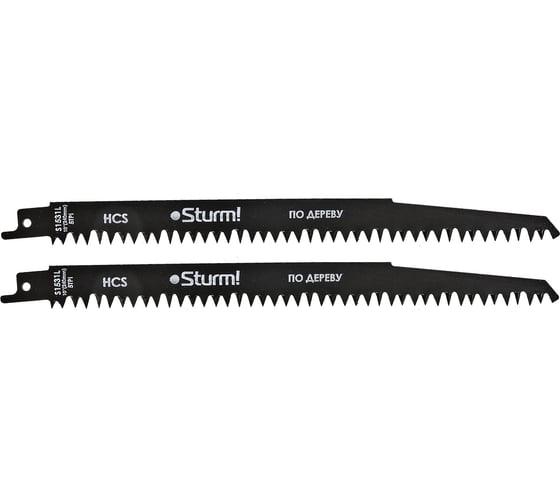 Полотно для сабельной пилы по дереву (240 мм; 2 шт.) Sturm 9019-03-S1531L