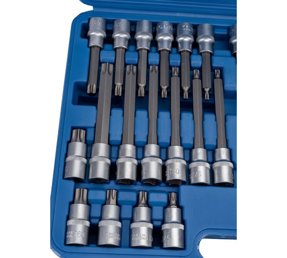 Набор головок со вставками TORX T20-T70, L55-200 мм, 32 предмета AV Steel AV-921067