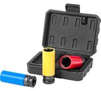 Набор головок ударных удлиненных тонкостенных 17,19,21 мм, 3 шт. AV Steel AV-729203