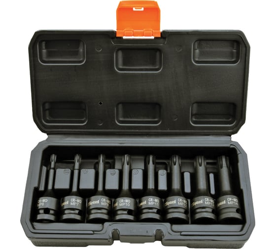 Набор головок ударных 1/2", RIBE L 78 мм, MP6-MP14, 8 шт. AV Steel AV-727408