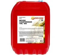 Масло Compressor VDL 100, канистра 20 л DEVON 338663558
