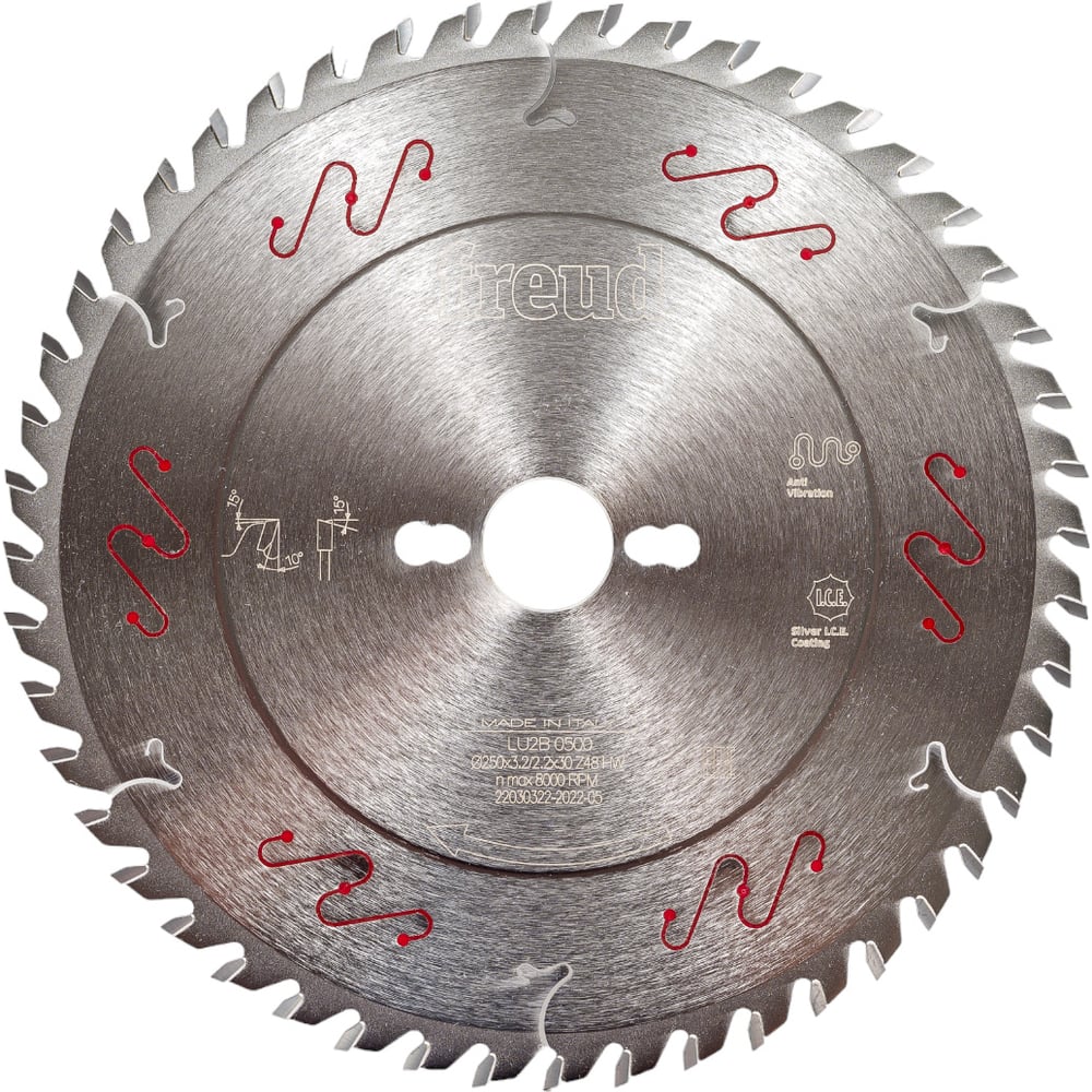 Диск пильный по дереву 250x3.2x30 мм, Z48, HM Freud Lu2B 0500 ...