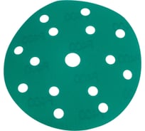 Диск абразивный с липучкой DTC-Film (green) 150 мм, 15 отверстий, P400, 5 шт BRUSHTEX 150G15-400