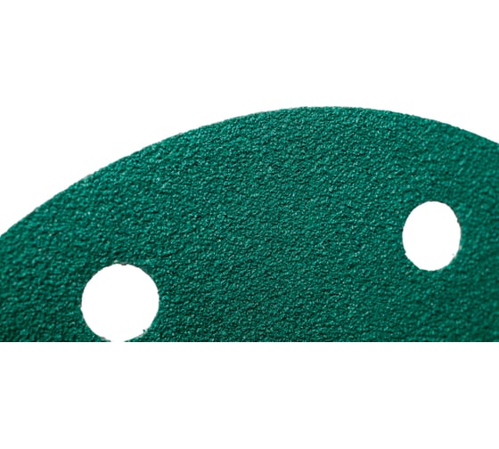 Диск абразивный с липучкой DTC-Film (green) 150 мм, 15 отверстий, P80, 5 шт BRUSHTEX 150G15-80