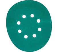 Диск абразивный с липучкой DTC-Film (green) 150 мм, 8 отверстий, P120, 5 шт BRUSHTEX 150G8-120
