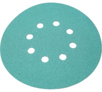 Диск абразивный с липучкой DTC-Film (green) 150 мм, 8 отверстий, P100, 5 шт BRUSHTEX 150G8-100