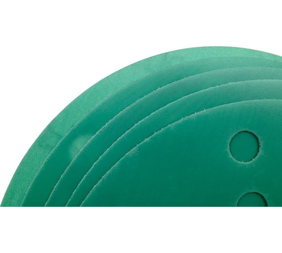 Диск абразивный с липучкой DTC-Film (green) 150 мм, 15 отверстий, P2000, 5 шт BRUSHTEX 150G15-2000