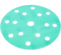 Диск абразивный с липучкой DTC-Film (green) 150 мм, 15 отверстий, P800, 5 шт BRUSHTEX 150G15-800