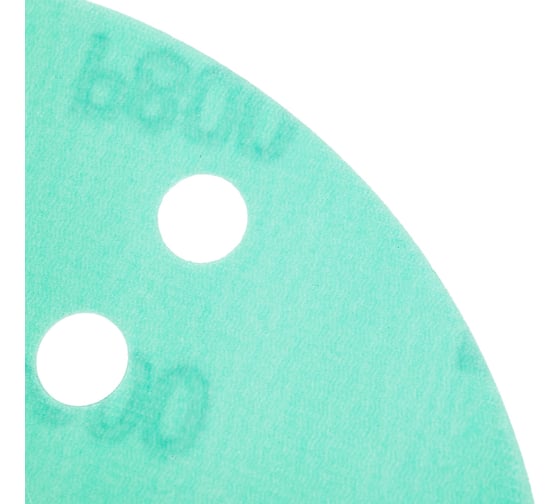 Диск абразивный с липучкой DTC-Film (green) 150 мм, 15 отверстий, P800, 5 шт BRUSHTEX 150G15-800