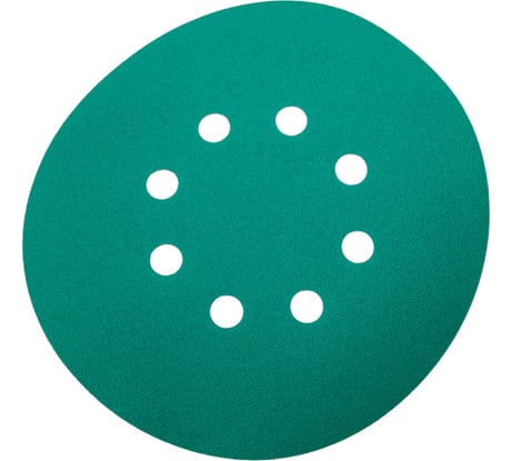 Диск абразивный с липучкой DTC-Film (green) 150 мм, 8 отверстий, P150, 5 шт BRUSHTEX 150G8-180