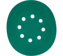Диск абразивный с липучкой DTC-Film (green) 150 мм, 8 отверстий, P320, 5 шт BRUSHTEX 150G8-320