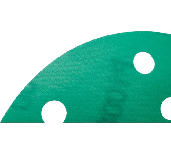 Диск абразивный с липучкой DTC-Film (green) 150 мм, 15 отверстий, P1000, 5 шт BRUSHTEX 150G15-1000