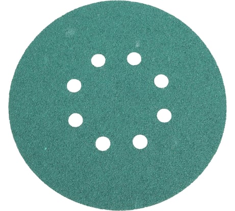 Диск абразивный с липучкой DTC-Film (green) 150 мм, 8 отверстий, P60, 5 шт BRUSHTEX 150G8-60