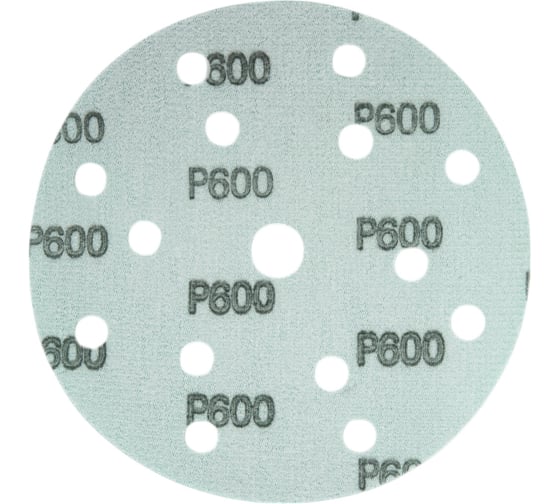 Диск абразивный с липучкой DTC-Film (green) 150 мм, 15 отверстий, P600, 5 шт BRUSHTEX 150G15-600