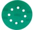 Диск абразивный с липучкой DTC-Film (green) 125 мм, 8 отверстий, P800, 10 шт BRUSHTEX 125G8-800 3