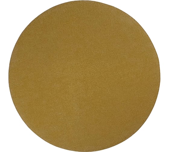 Диск абразивный с липучкой Sandpaper (yellow) 150 мм, без отверстий, P120, 5 шт BRUSHTEX 150Y0-120 1