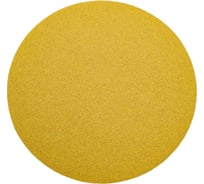 Диск абразивный с липучкой Sandpaper (yellow) 150 мм, без отверстий, P80, 5 шт BRUSHTEX 150Y0-80