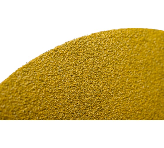 Диск абразивный с липучкой Sandpaper (yellow) 150 мм, без отверстий, P80, 5 шт BRUSHTEX 150Y0-80