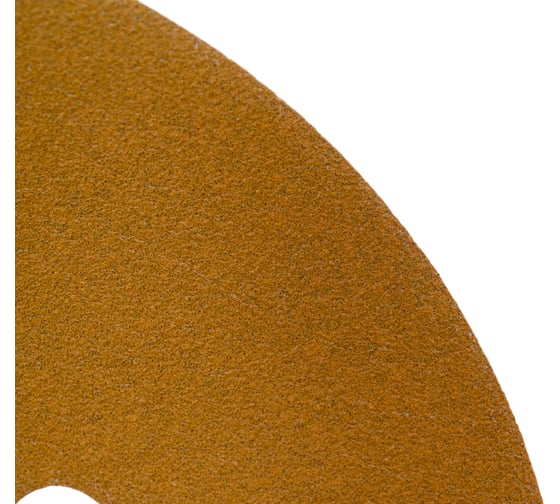 Диск абразивный с липучкой Sandpaper (yellow) 150 мм, 8 отверстий, P120, 5 шт BRUSHTEX 150Y8-120