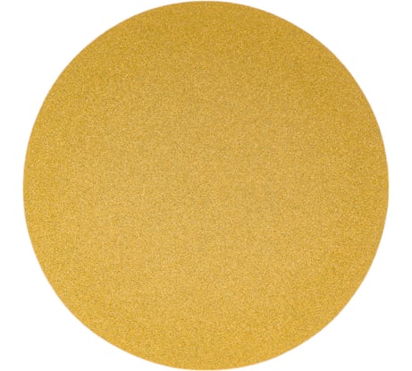 Диск абразивный с липучкой Sandpaper (yellow) 150 мм, без отверстий, P100, 5 шт BRUSHTEX 150Y0-100