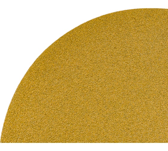 Диск абразивный с липучкой Sandpaper (yellow) 150 мм, без отверстий, P100, 5 шт BRUSHTEX 150Y0-100