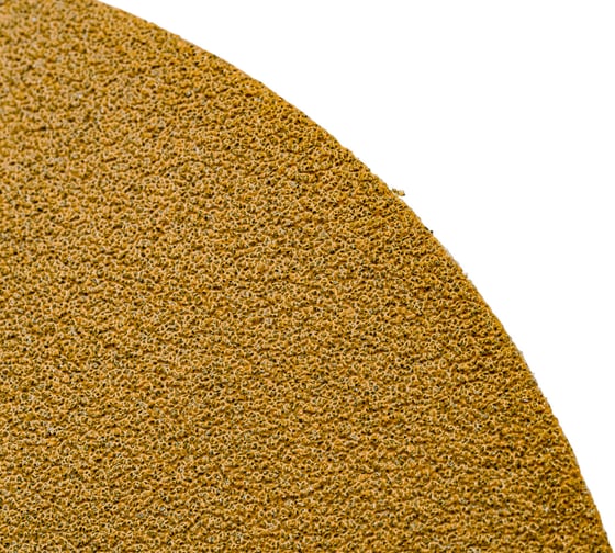 Диск абразивный с липучкой Sandpaper (yellow) 150 мм, 8 отверстий, P80, 5 шт BRUSHTEX 150Y8-80