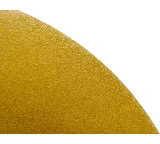Диск абразивный с липучкой Sandpaper (yellow) 150 мм, 15 отверстий, P240, 5 шт BRUSHTEX 150Y15-240