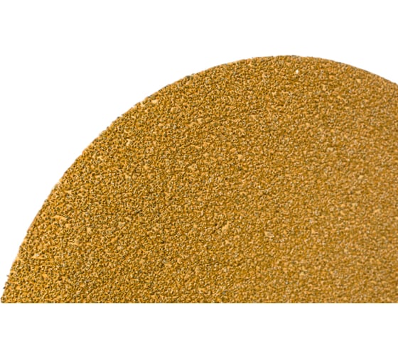 Диск абразивный с липучкой Sandpaper (yellow) 150 мм, без отверстий, P40, 5 шт BRUSHTEX 150Y0-40