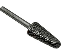 Бор-фреза твердосплавная тип L163306 (коническая с закругленным концом) 16.0 мм, хвостовик 6 мм, двойная насечка TORNERI Т018438