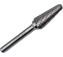 Бор-фреза твердосплавная тип L122806 (коническая с закругленным концом) 12.0 мм, хвостовик 6 мм, двойная насечка TORNERI Т018437