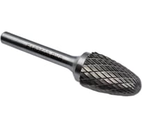 Бор-фреза твердосплавная тип F162506 (сфероконическая) 16.0 мм, хвостовик 6 мм, двойная насечка TORNERI Т018408