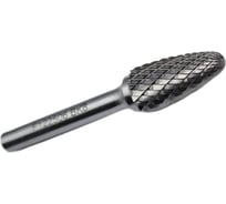 Бор-фреза твердосплавная тип F122506 (сфероконическая) 12.0 мм, хвостовик 6 мм, двойная насечка TORNERI Т018407