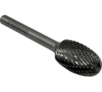 Бор-фреза твердосплавная тип E162506 (овальная) 16.0 мм, хвостовик 6 мм, двойная насечка TORNERI Т018402