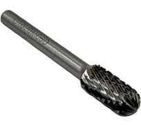 Бор-фреза твердосплавная тип C102006 (сфероцилиндрическая) 10.0 мм, хвостовик 6 мм, двойная насечка TORNERI Т018388