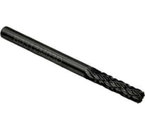 Бор-фреза твердосплавная тип В031203 (цилиндрическая) 3.0 мм, хвостовик 3 мм, торц.зуб, двойная насечка TORNERI Т018379