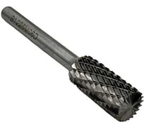 Бор-фреза твердосплавная тип В122506 (цилиндрическая) 12.0 мм, хвостовик 6 мм, торц.зуб, двойная насечка TORNERI Т018383