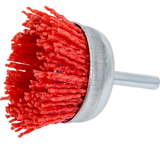 Щетка-крацовка чашка 50 мм, нейлон, со шпилькой Pobedit 2137350 1