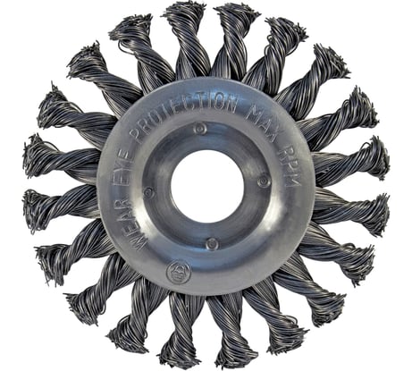 Щетка дисковая жгутовая METAL Standard (100x22.2 мм) D.BOR D22-MS-100-222-050