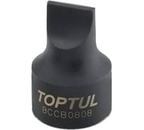 Головка с насадкой шлицевой 8 мм, 1/4" DR, SNCM+V TOPTUL BCCB0808
