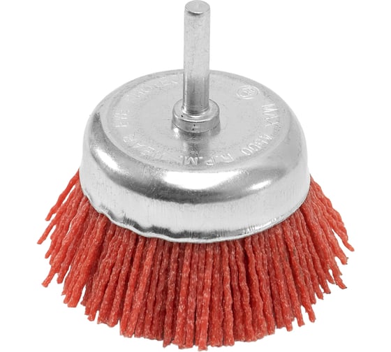 Щетка-крацовка чашка 75 мм, нейлон, со шпилькой Pobedit 2137375