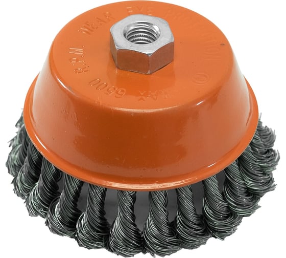 Щетка-крацовка чашка 125 мм, М14, стальная Pobedit 2128125