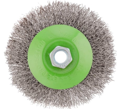 Щетка тарелка (115 мм; М14; витая проволока) для УШМ СИБРТЕХ 746127